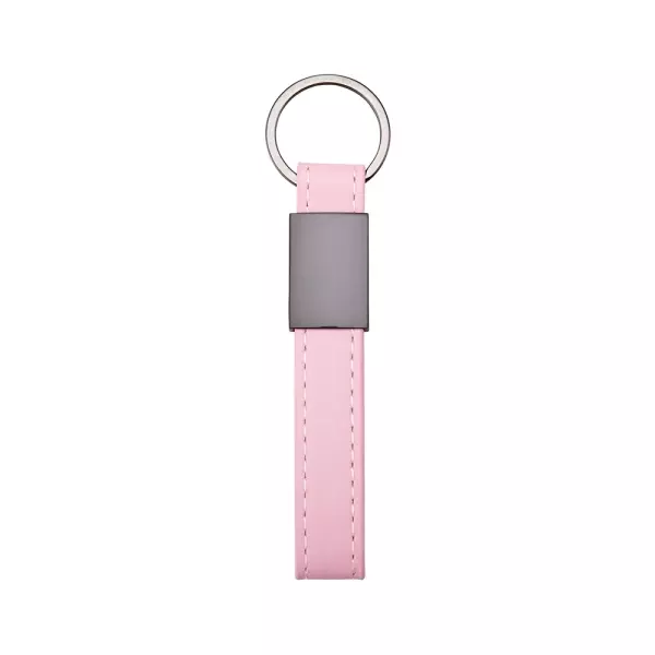 Chaveiro de Couro Sintético e Metal Personalizado 