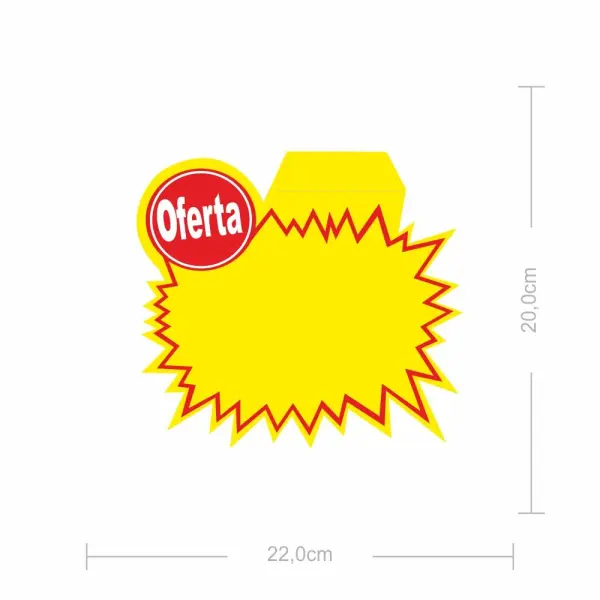 Splash de Oferta Médio 20x22cm – 100 Unidades 