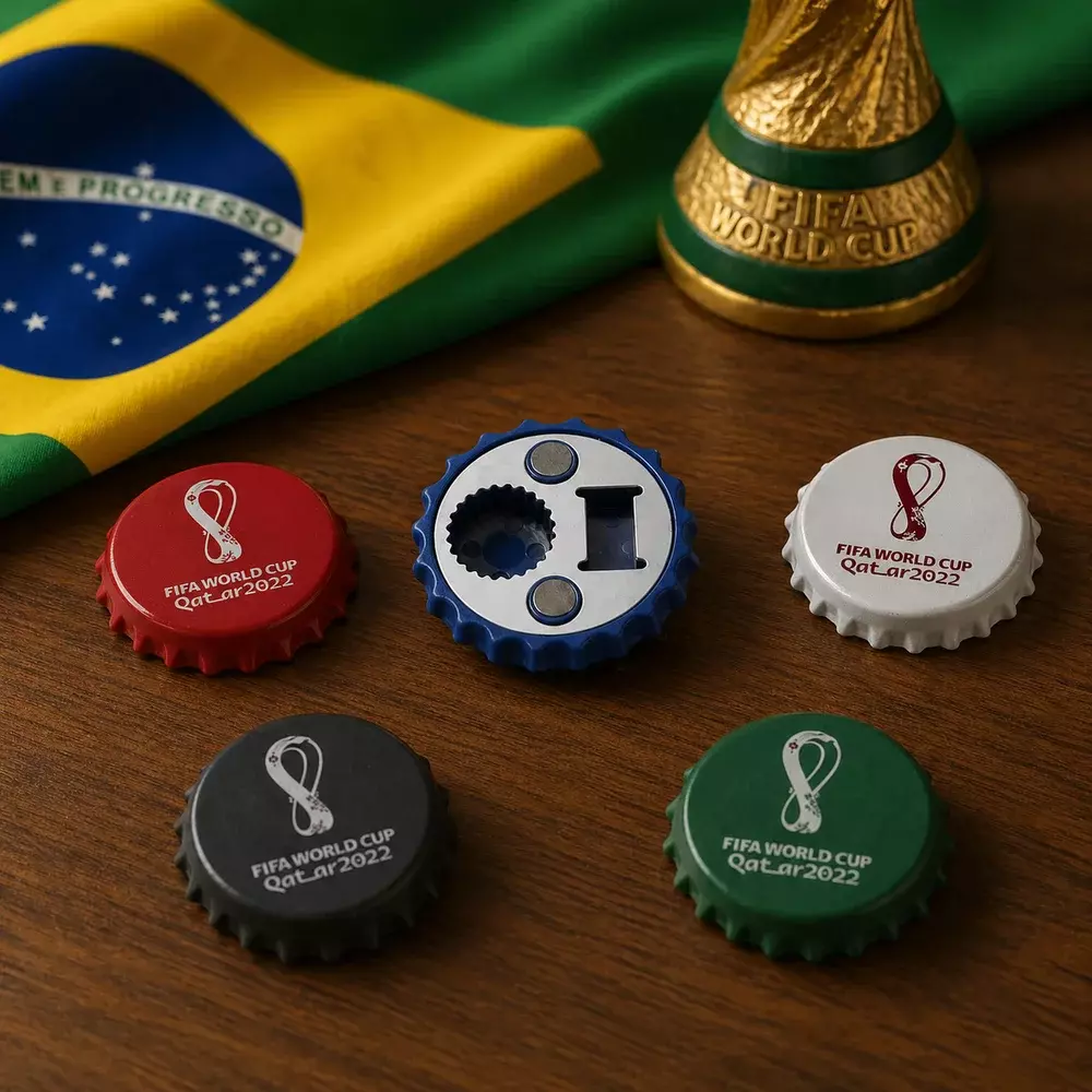 Tampinha Imã de Geladeira com Abridor De Garrafa Personalizado 