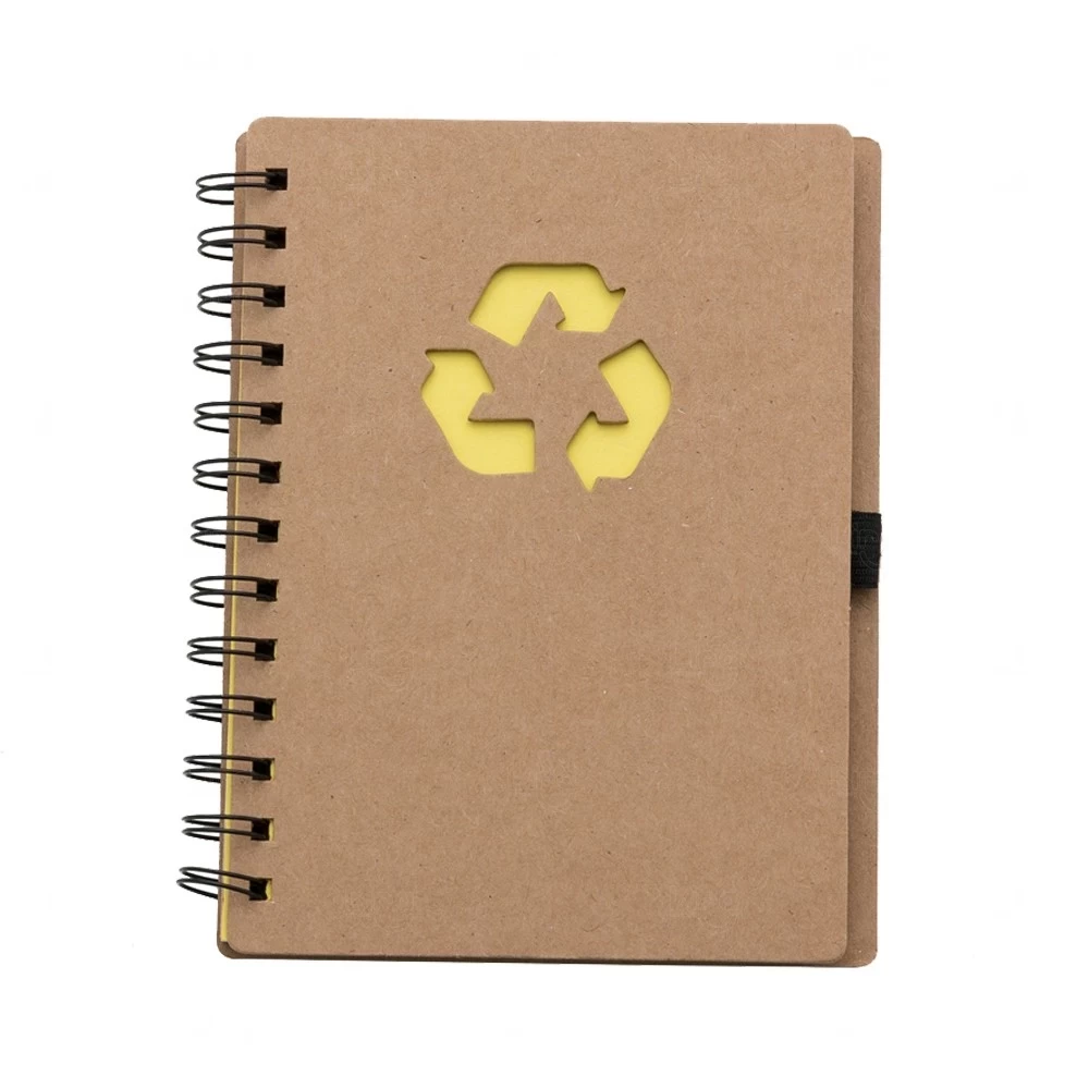 Caderno Ecológico Personalizado - 18 x 15 cm Amarelo