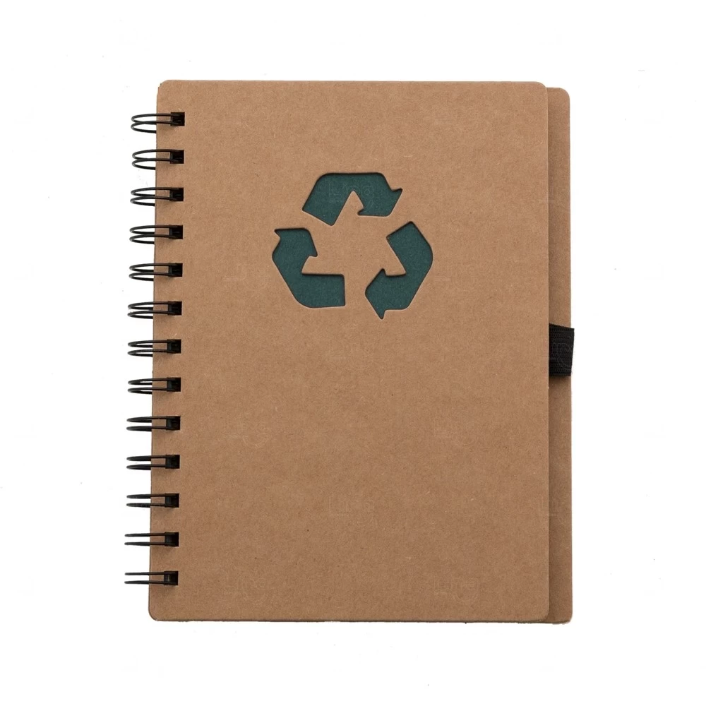 Caderno Ecológico Personalizado - 18 x 15 cm Verde