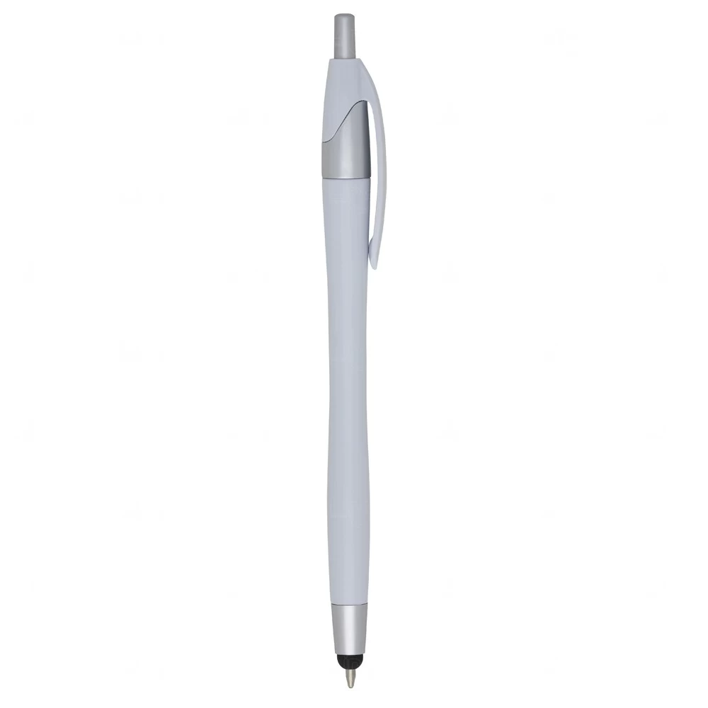 Caneta Plástica Touch Personalizada Branco