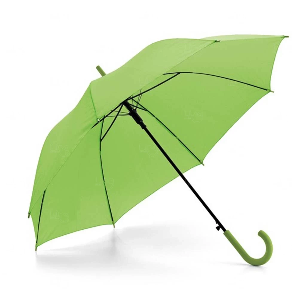 Guarda-Chuva Automático Colorido Pega Emborrachada Personalizado Verde Claro