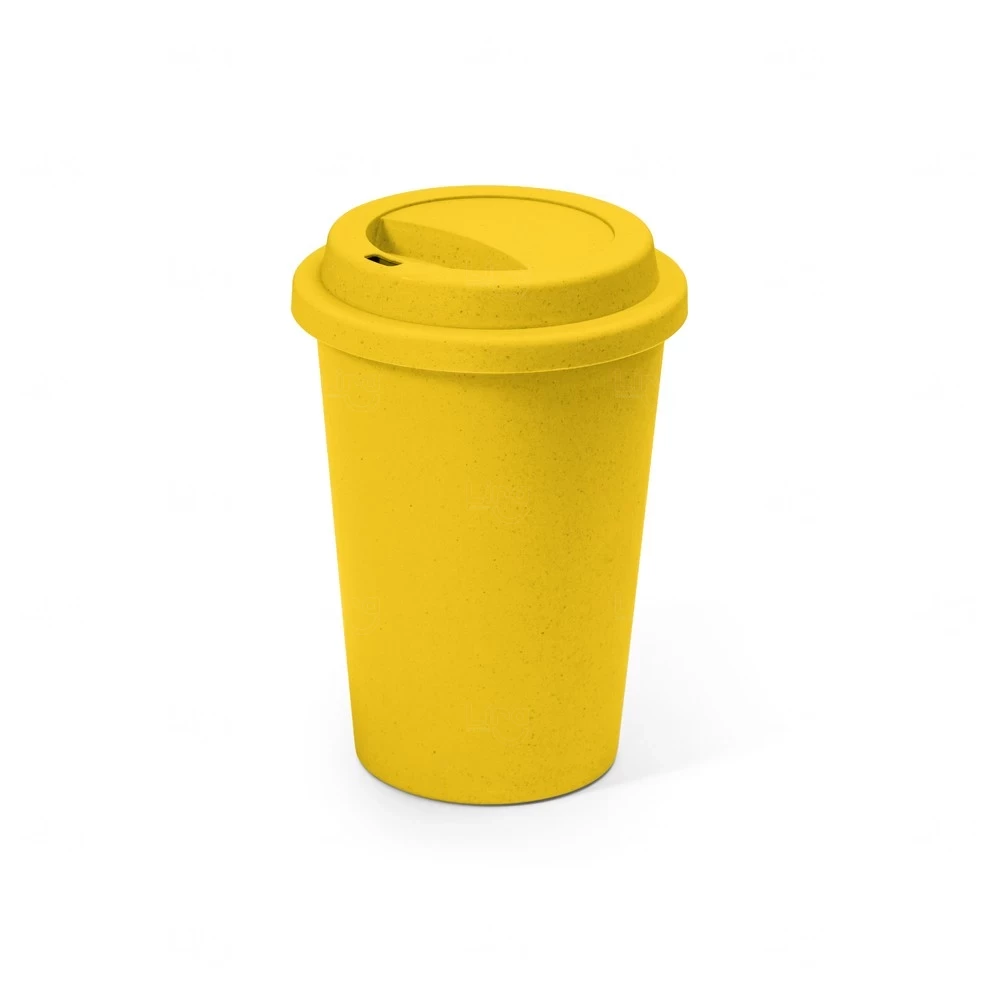 Copo Ecológico 450ml Colorido Personalizado Amarelo