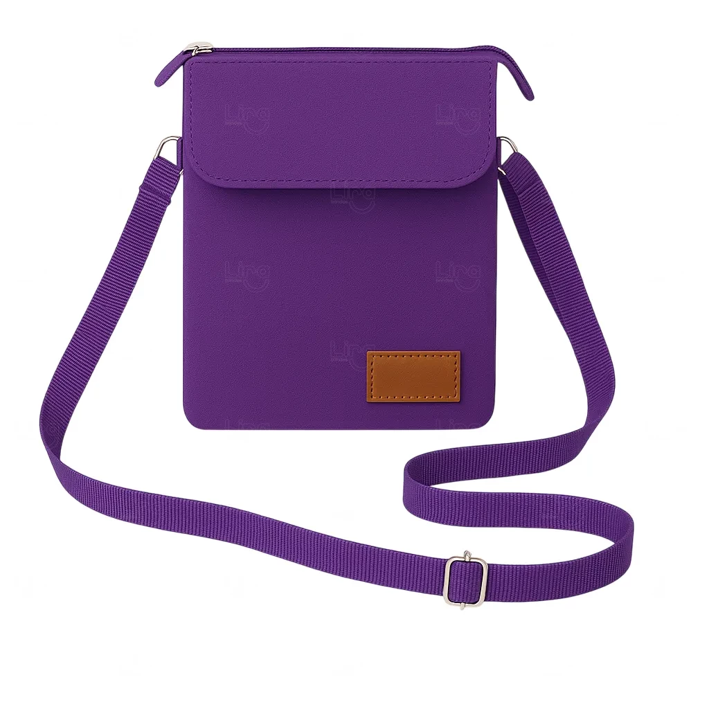 Mini Bolsa Transversal de Nylon Personalizada - 19 x 13,5 cm 