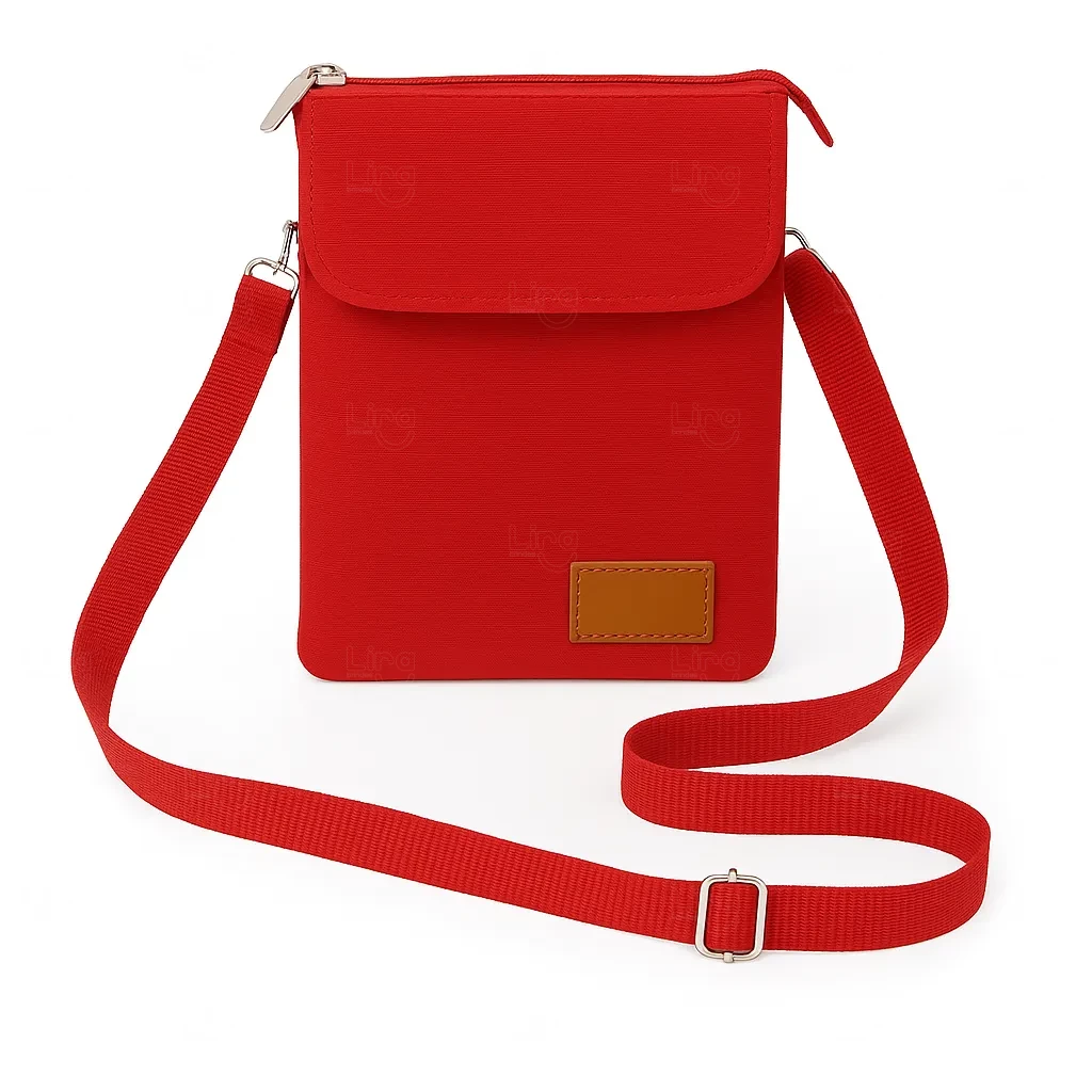 Mini Bolsa Transversal de Nylon Personalizada - 19 x 13,5 cm 