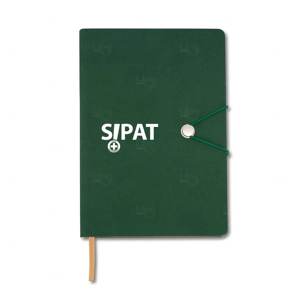 Moleskine com Fecho de Pino Personalizado - 21 x 14,8 cm 