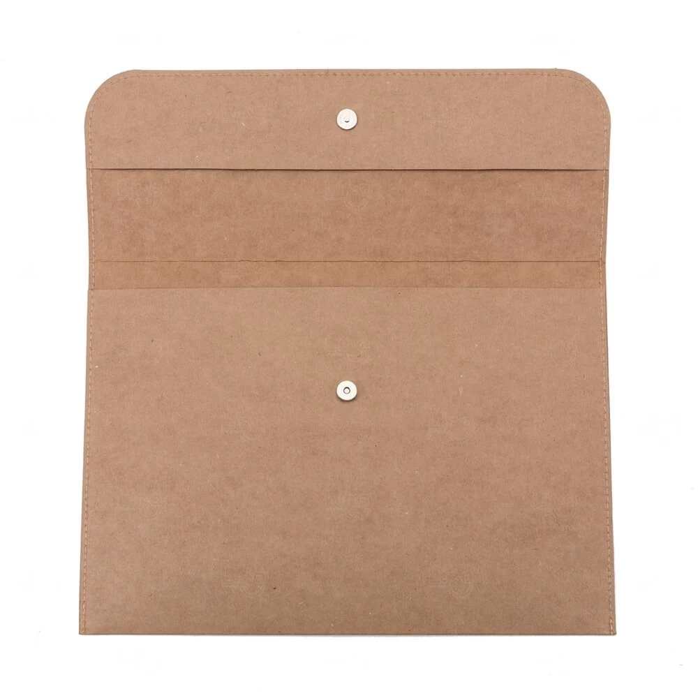 Pasta Envelope Kraft com Botão Personalizada 