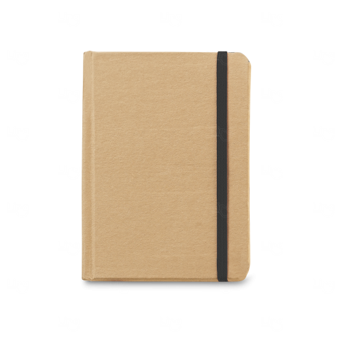 Moleskine Reciclado com Elástico Personalizado - 14 x 10 cm Preto