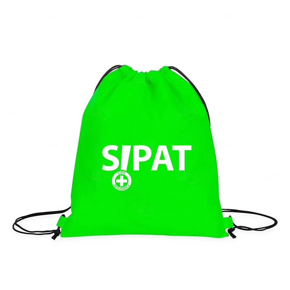 Mochila Saco em TNT com Alças Personalizada - 38 x 33 cm 