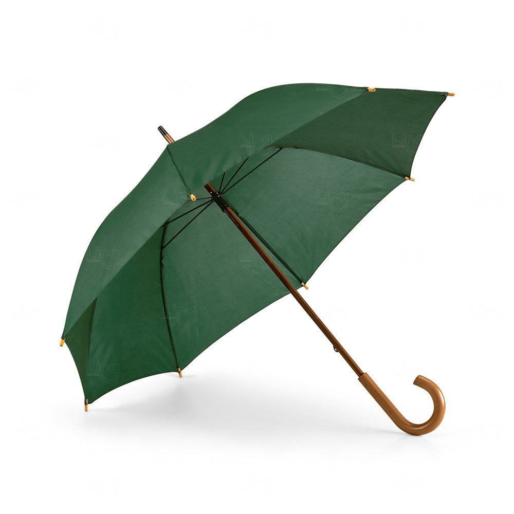 Guarda-Chuva com Pega em Madeira Manual Personalizado 