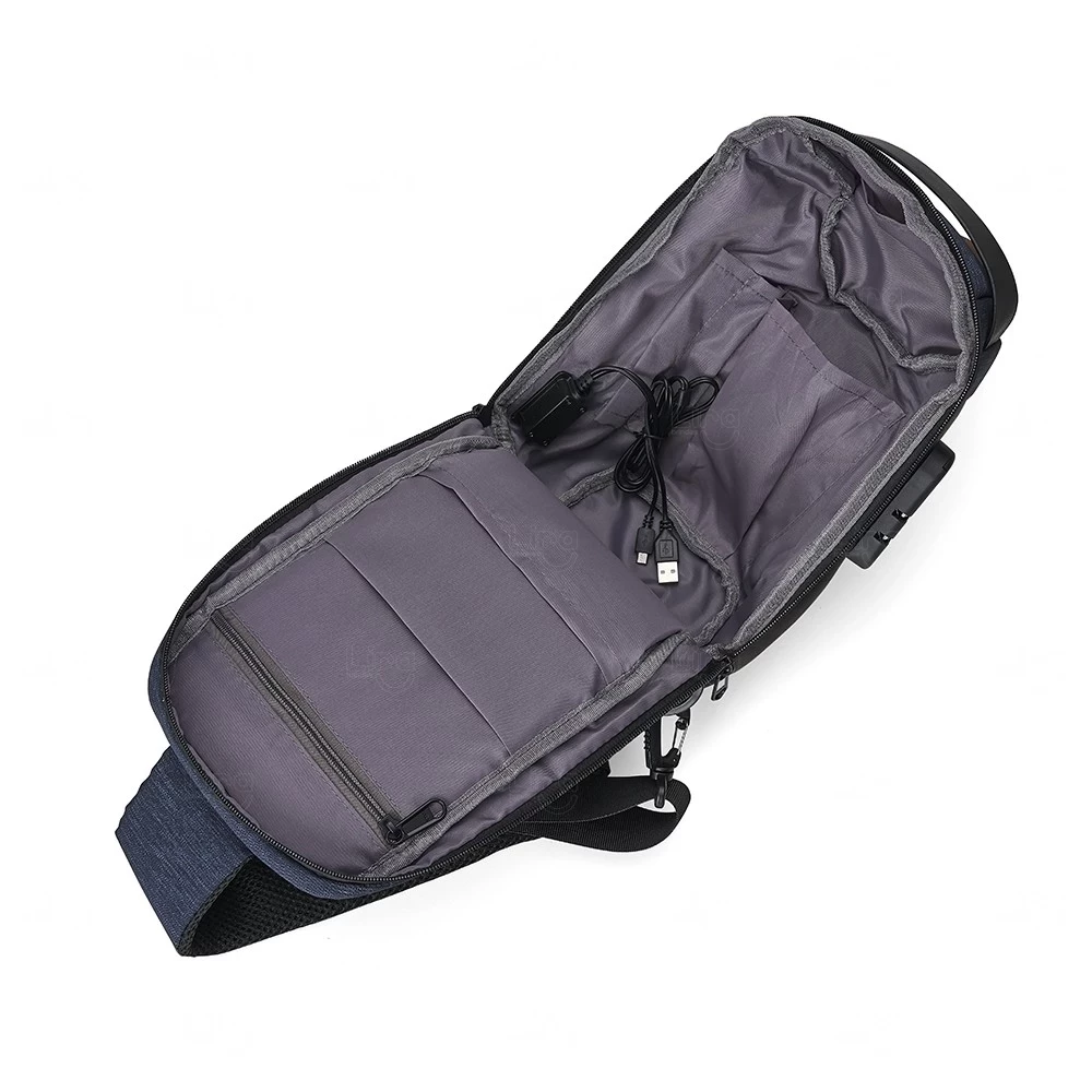 Mochila de Ombro 10L Antifurto com Segredo 
