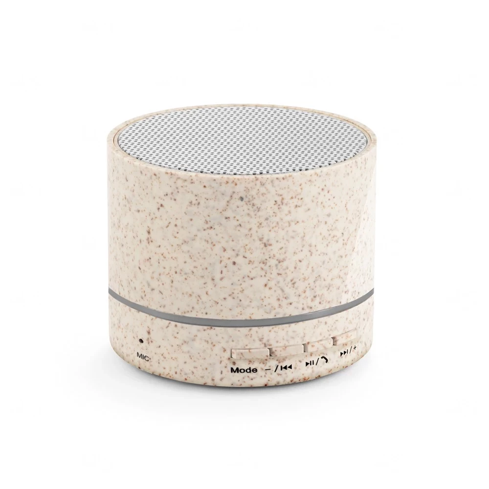Caixa de Som Ecológica Personalizada em Fibra de Trigo Natural