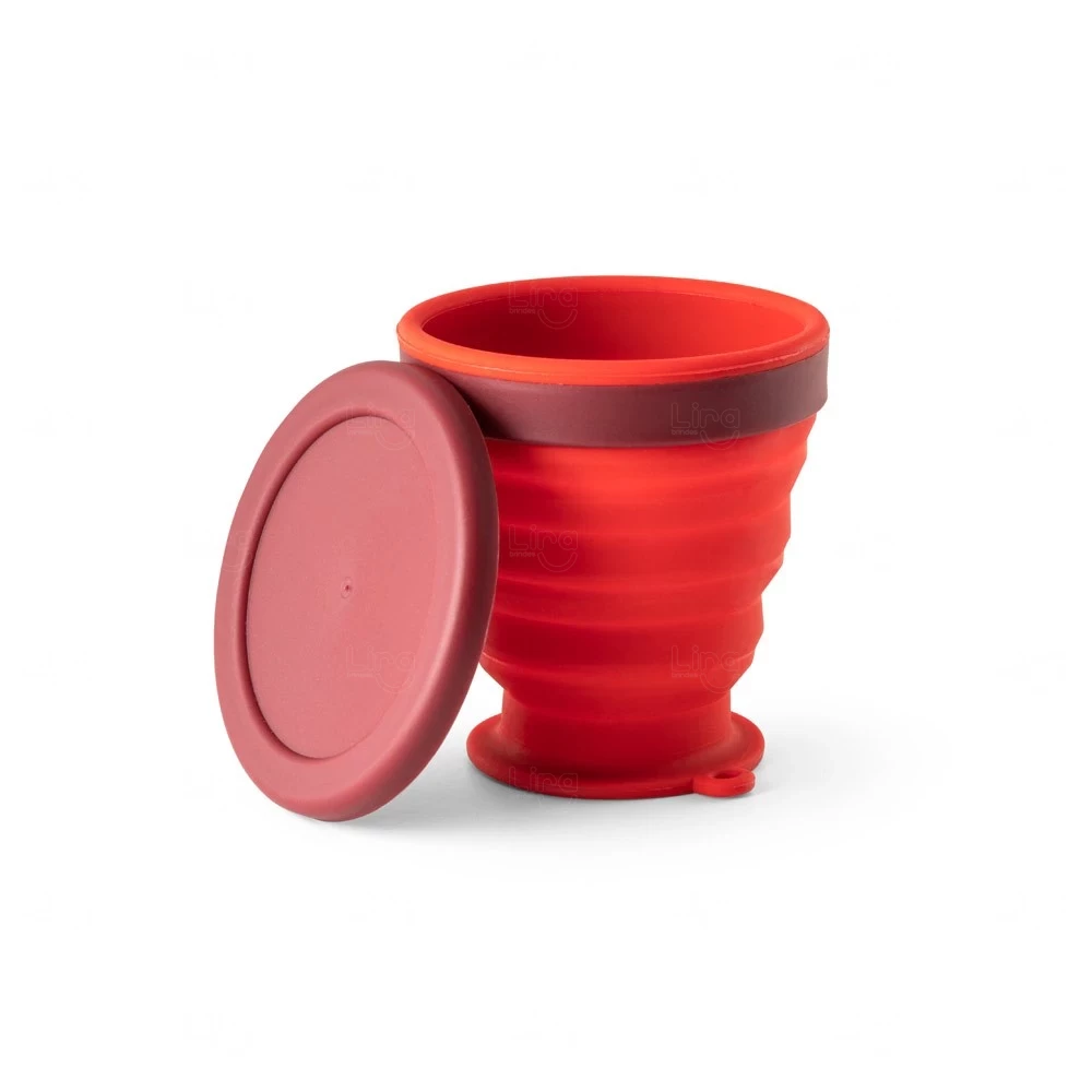 Copo Dobrável 240 ml em Silicone Personalizado 