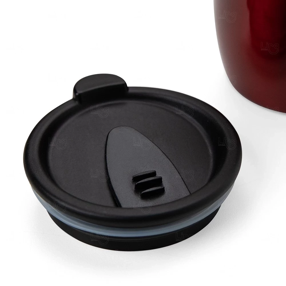 Caneca Isotérmica Inox 350ml com Tampa Personalizada 