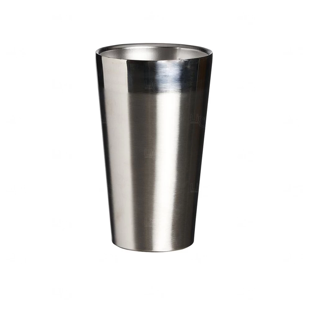 Copo Térmico Inox 500ml Personalizado Prata