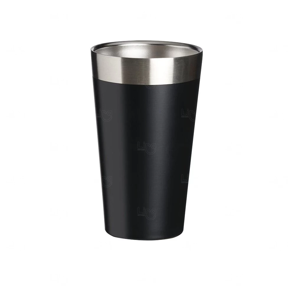 Copo Térmico Inox 500ml Personalizado Preto