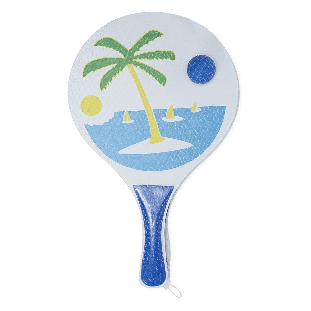 Kit Frescobol em MDF Personalizado Azul