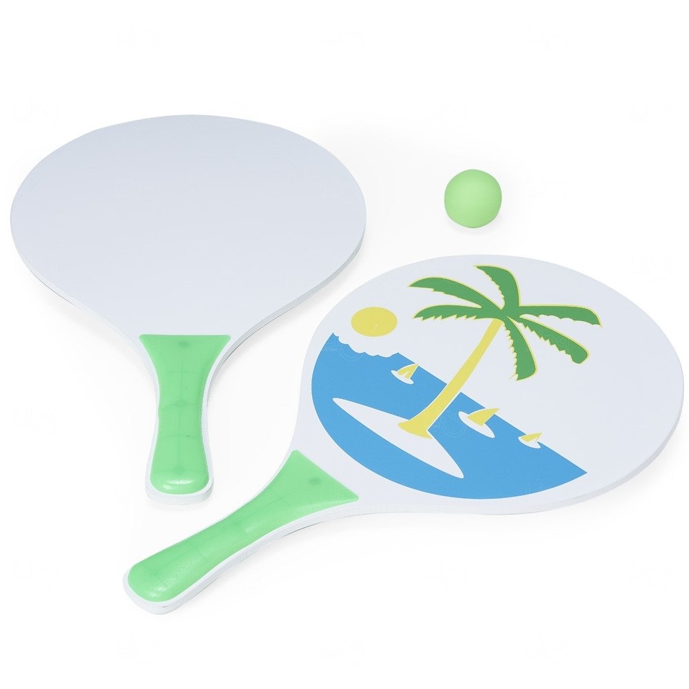 Kit Frescobol em MDF Personalizado Verde