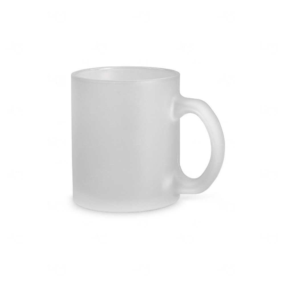 Caneca de Vidro Fosco 340ml Personalizada 