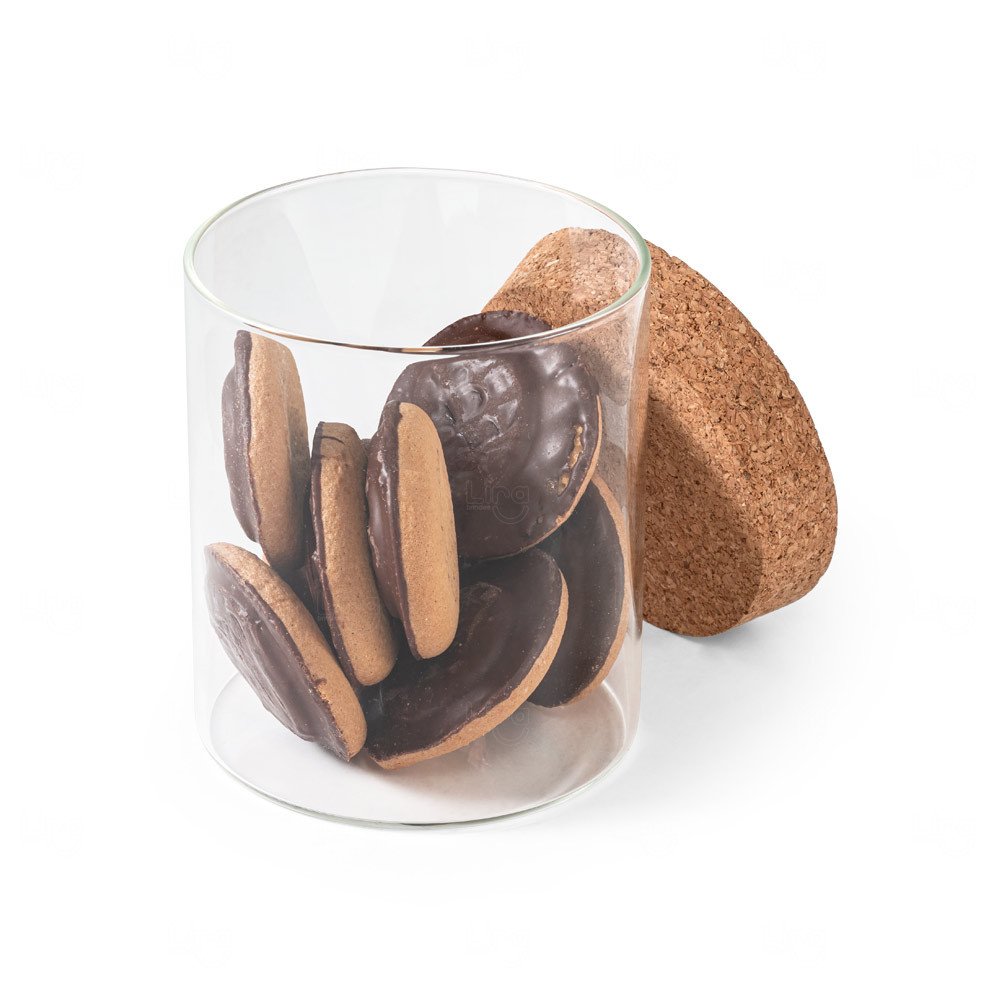 Frasco de Vidro 700ml com Cortiça Personalizado 