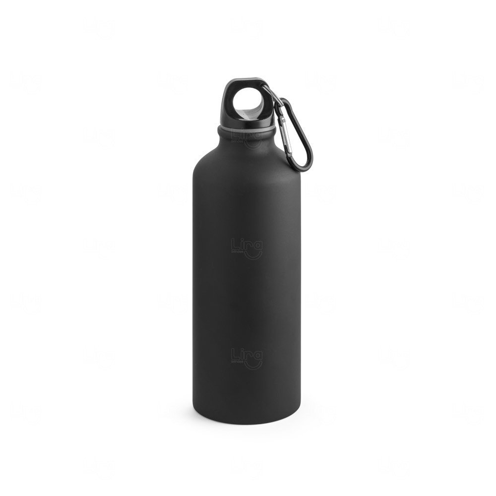 Garrafa de Aluminio Fosca Personalizada - 550ml Preto