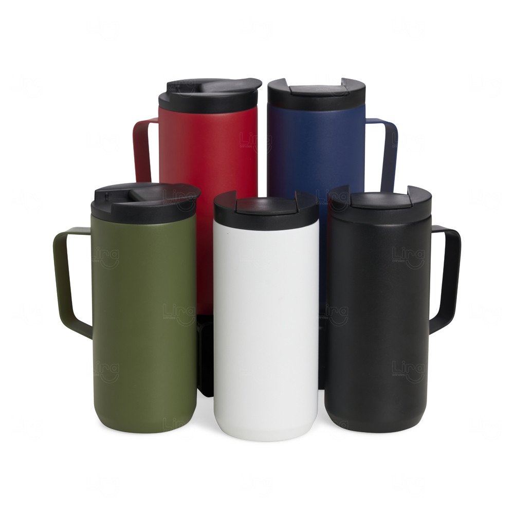 Caneca Térmica em Aço Inox Personalizada - 350ml 
