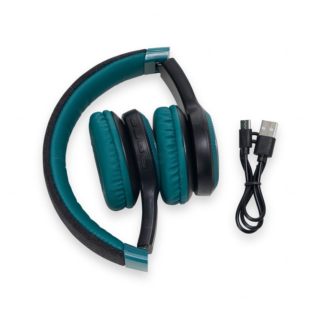 Fone de Ouvido Bluetooth Personalizado com LED RGB 