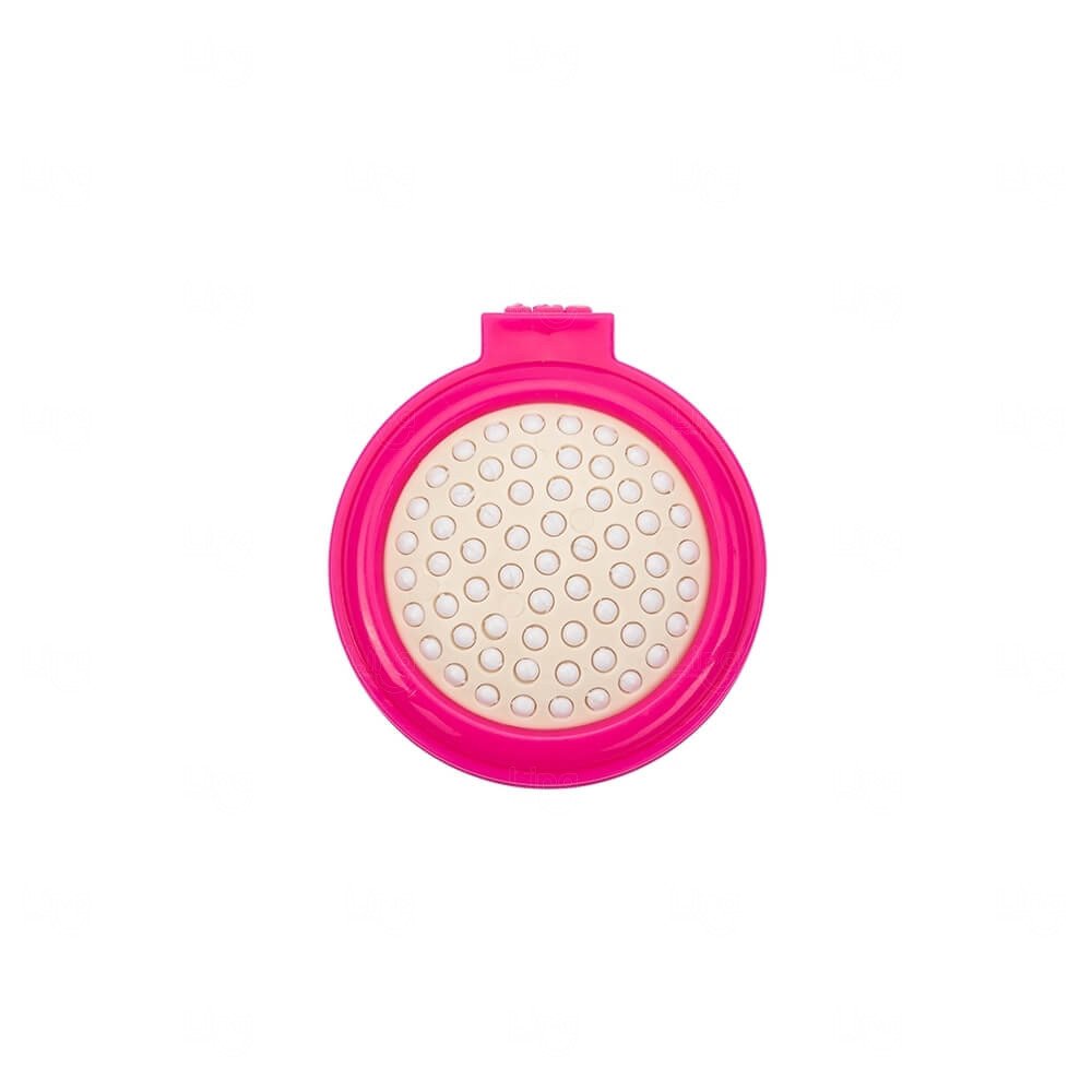 Escova Redonda com Espelho Personalizada Rosa Pink
