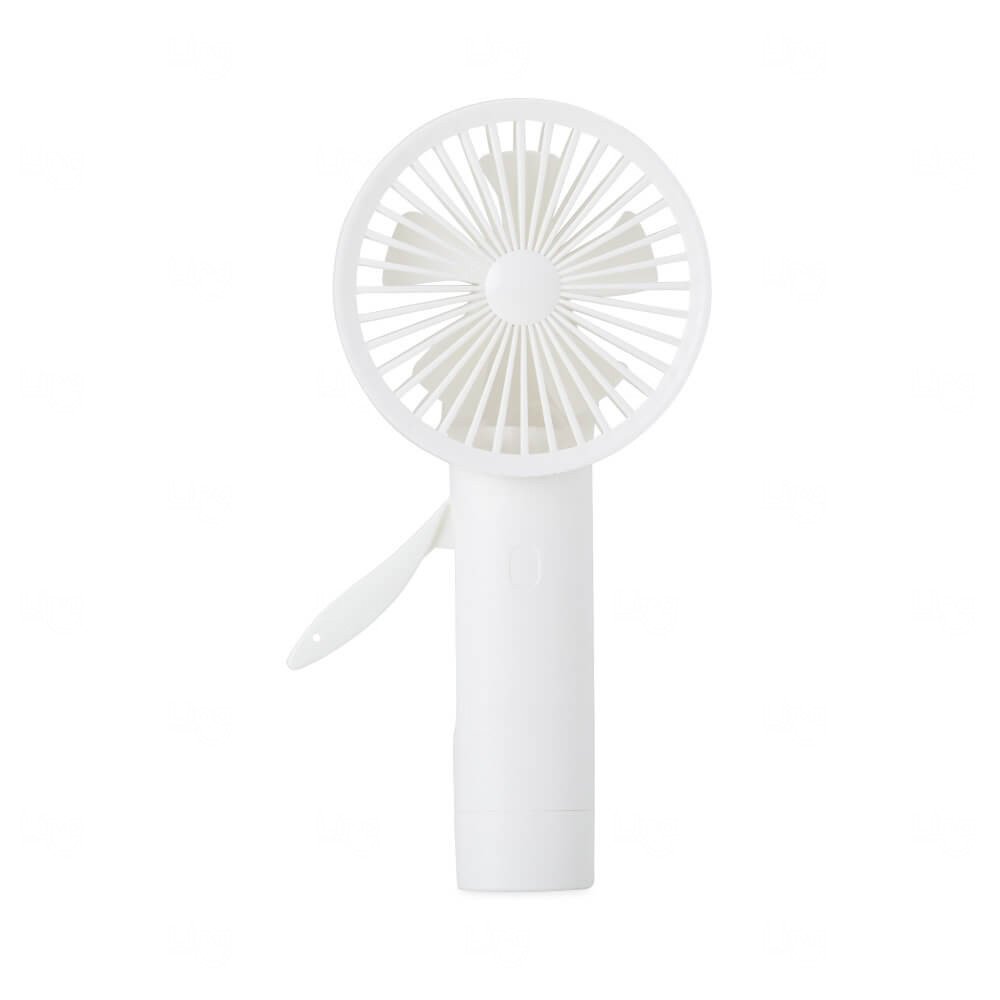Mini Ventilador Manual Personalizado Branco