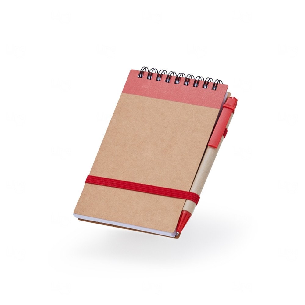 Bloco Ecológico Kraft com Caneta Personalizado  - 14,9 x 9 cm 