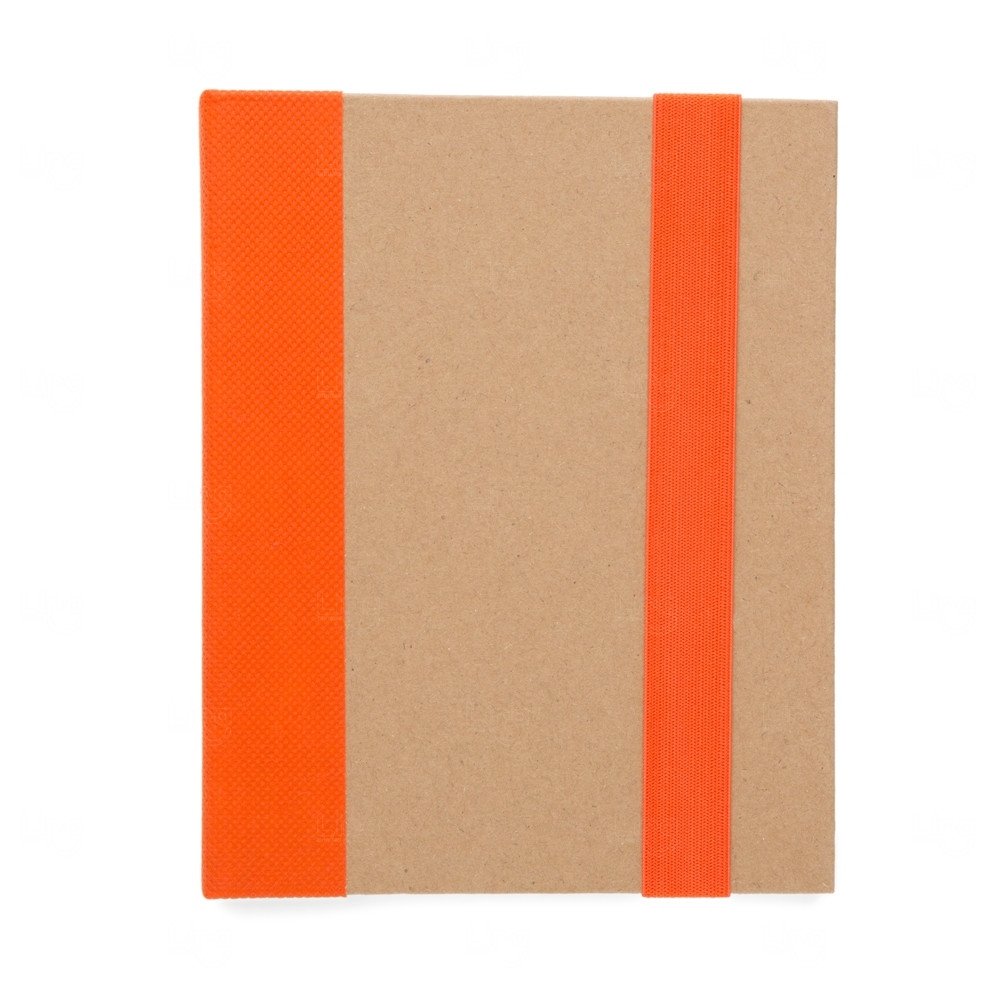 Bloco de Notas Ecológico Post-it e Caneta Personalizado - 18x14cm Laranja