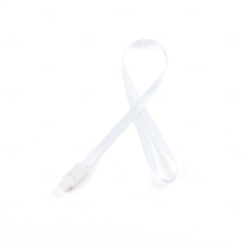 Cordão para Crachá Personalizado Poliéster Branco