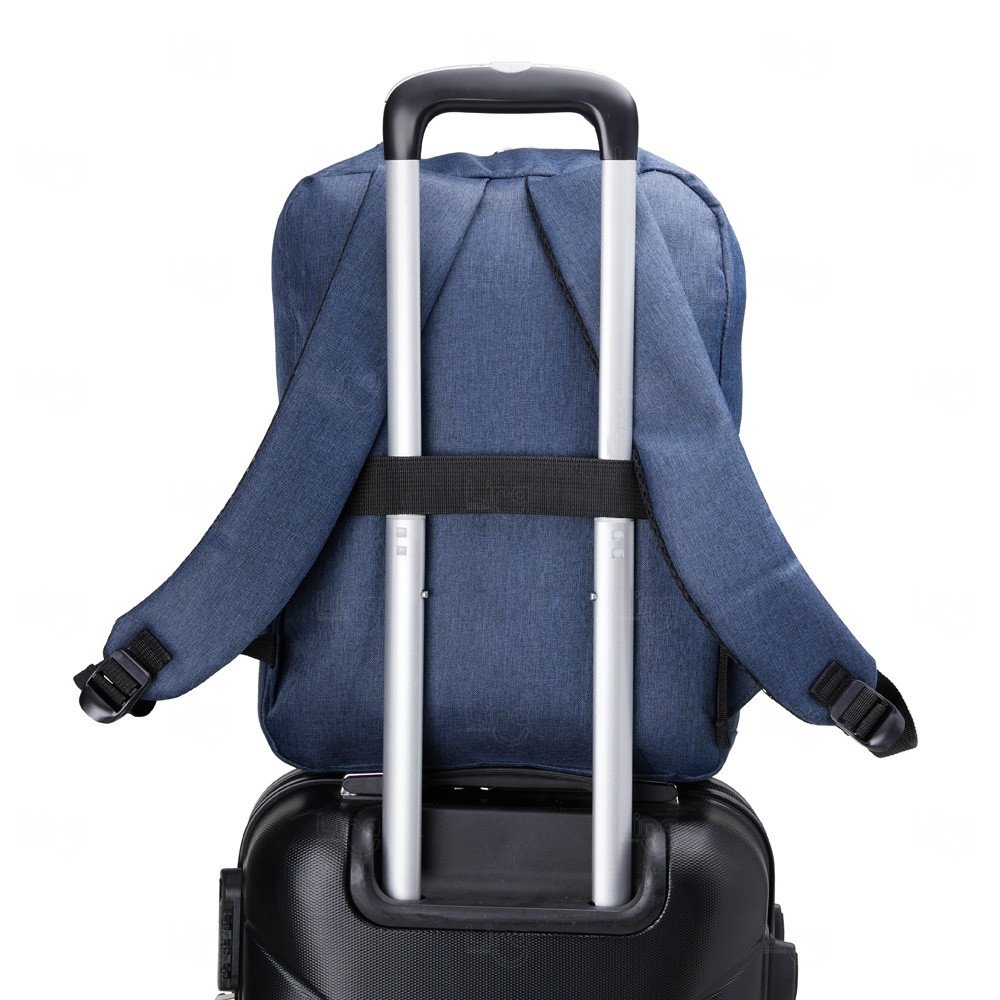 Mochila 26L de Nylon com Couro Sintético Personalizada 