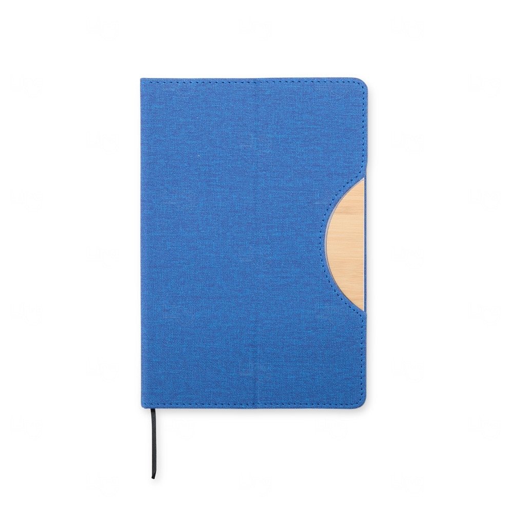 Caderneta Ecológica com Suporte Celular Personalizada - 21x14,3cm Azul