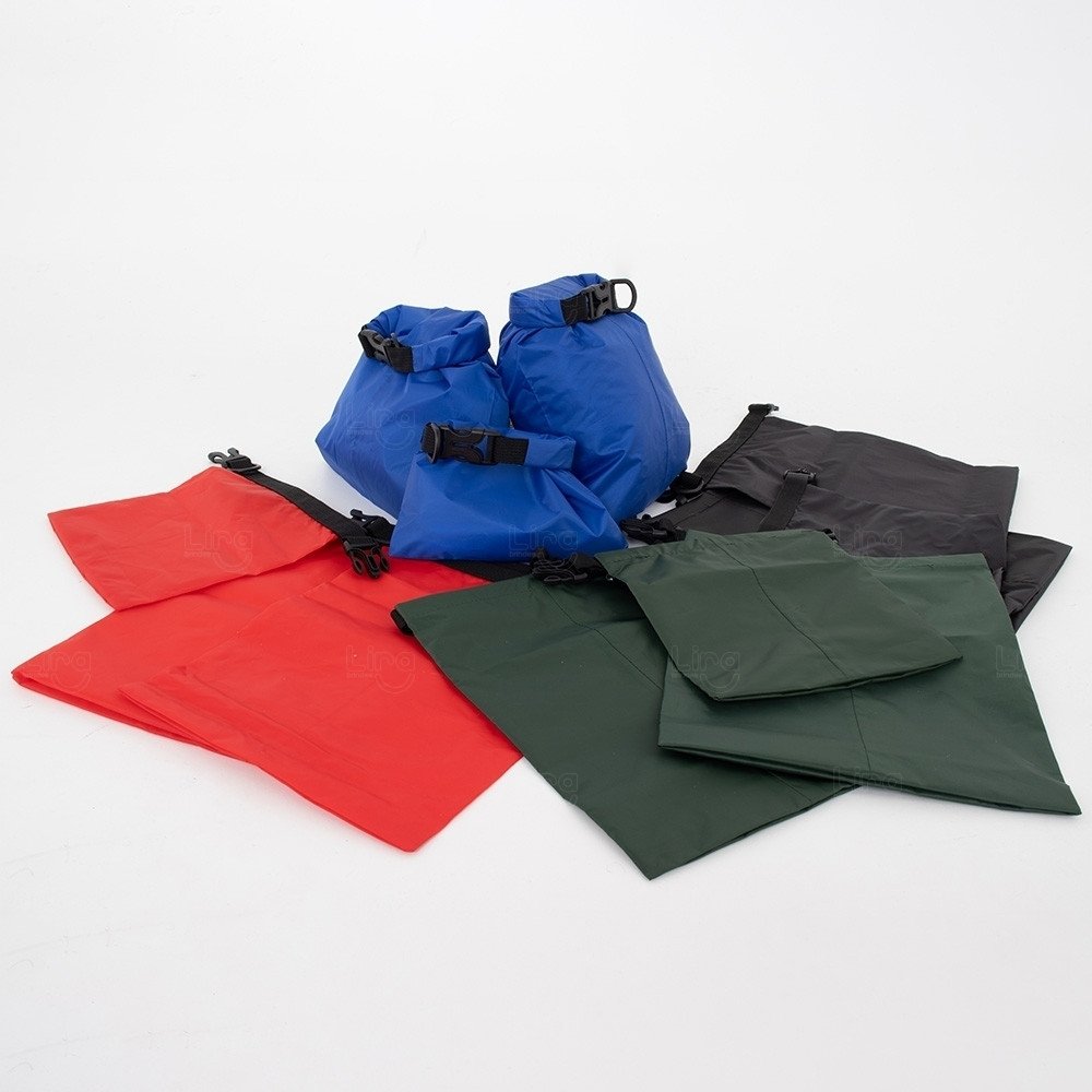 Kit Saco Impermeável Personalizado - 3 Peças 