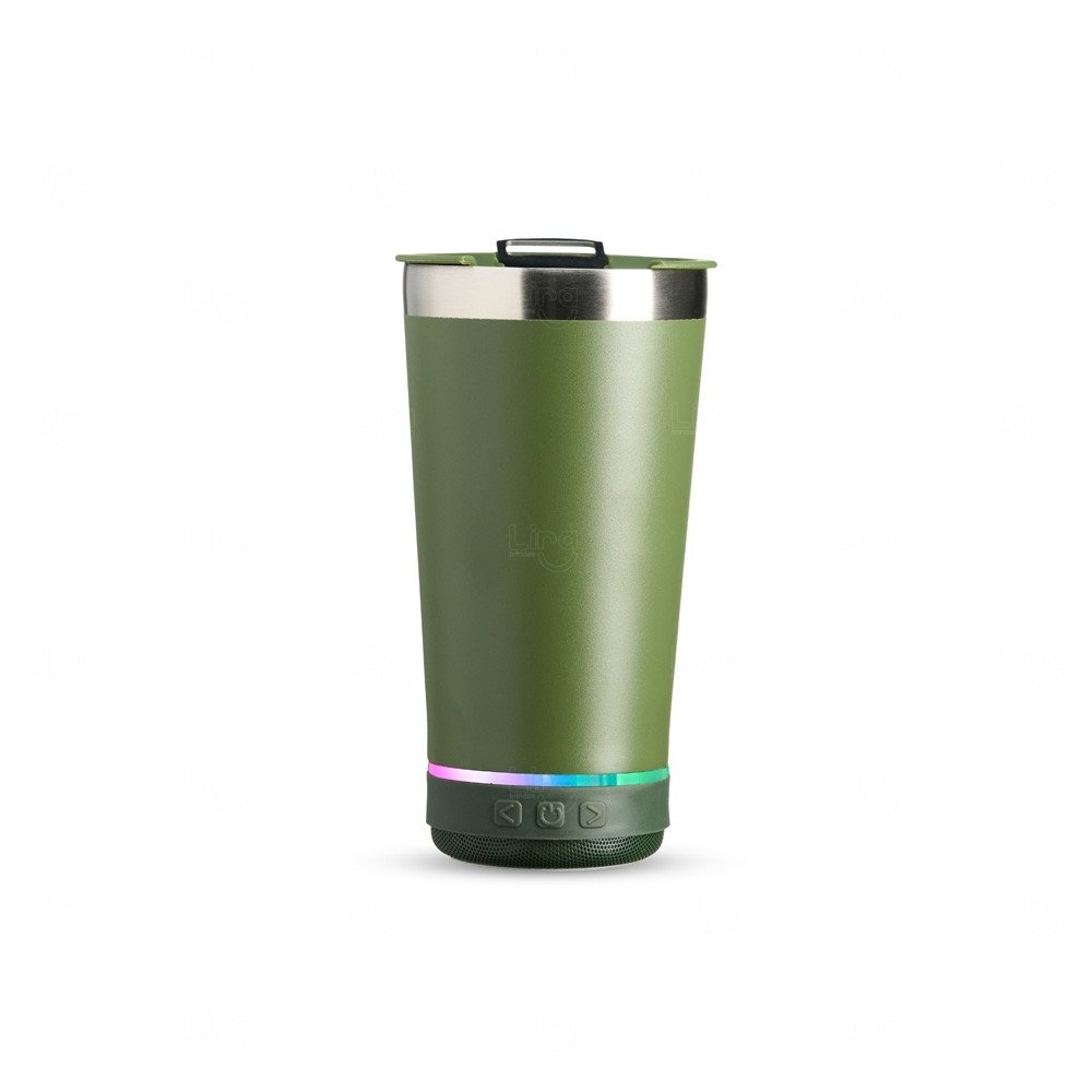 Copo Térmico com Caixa de Som 400ml Personalizado 