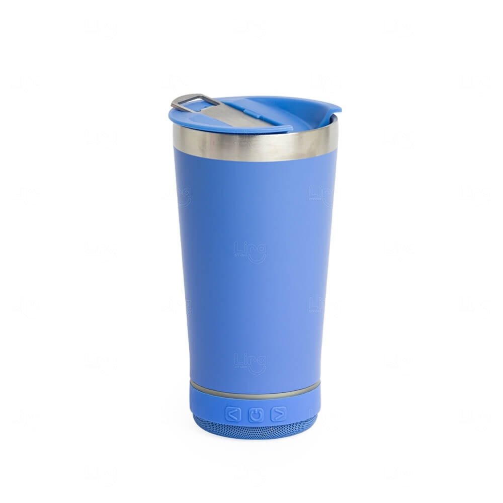 Copo Térmico com Caixa de Som 400ml Personalizado 