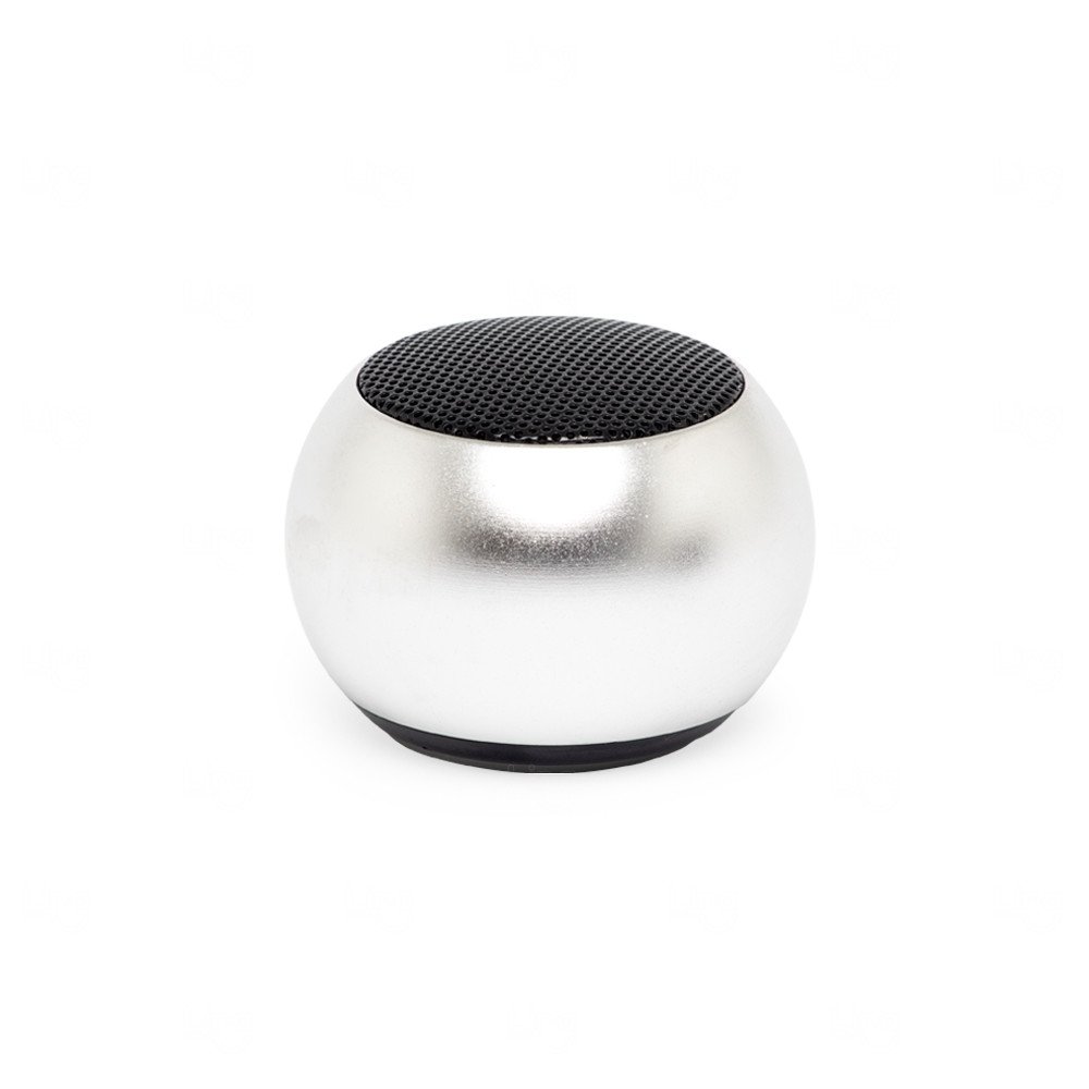 Caixa de Som Inox Personalizada - 3,5 x 4,9 cm Prata