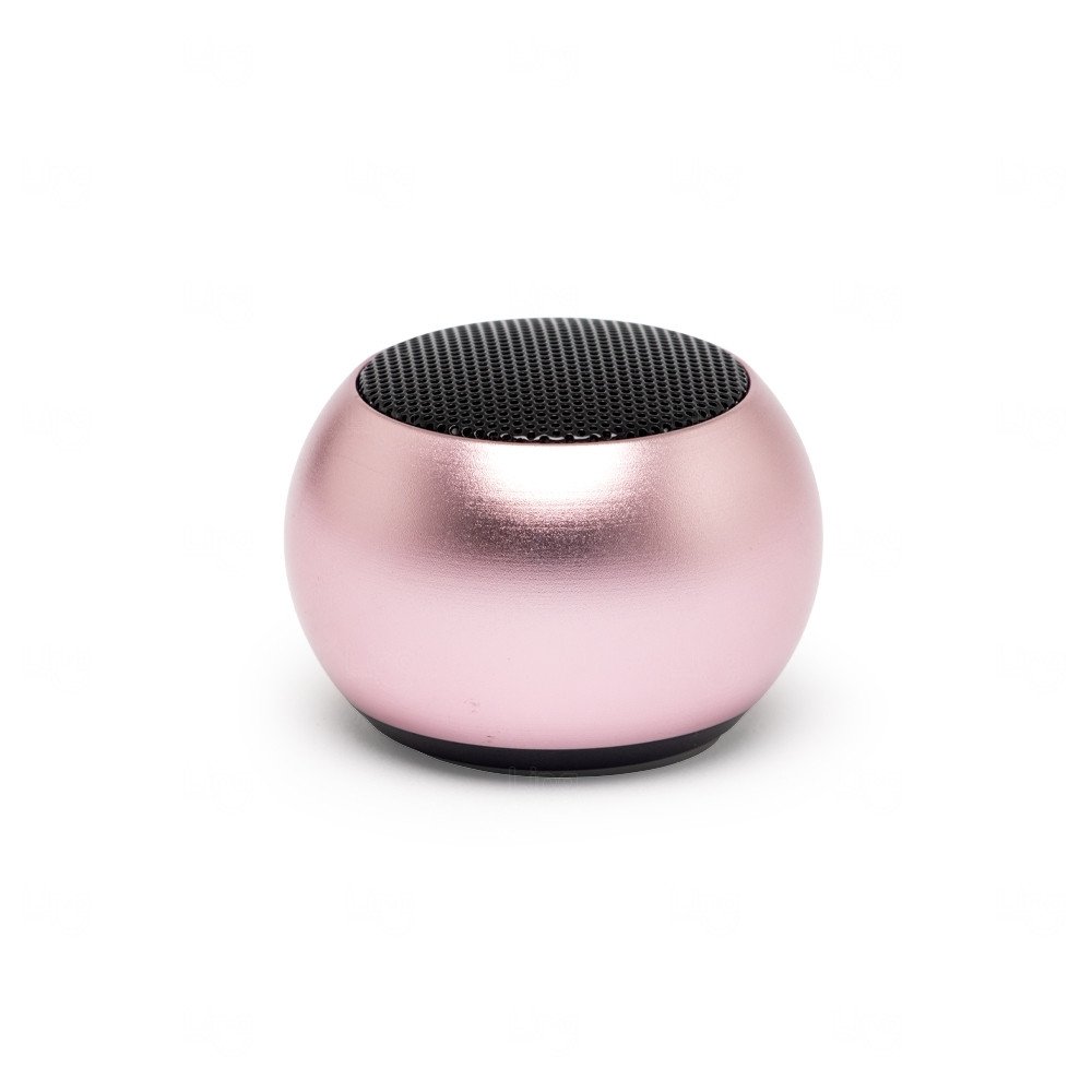 Caixa de Som Inox Personalizada - 3,5 x 4,9 cm Rosa