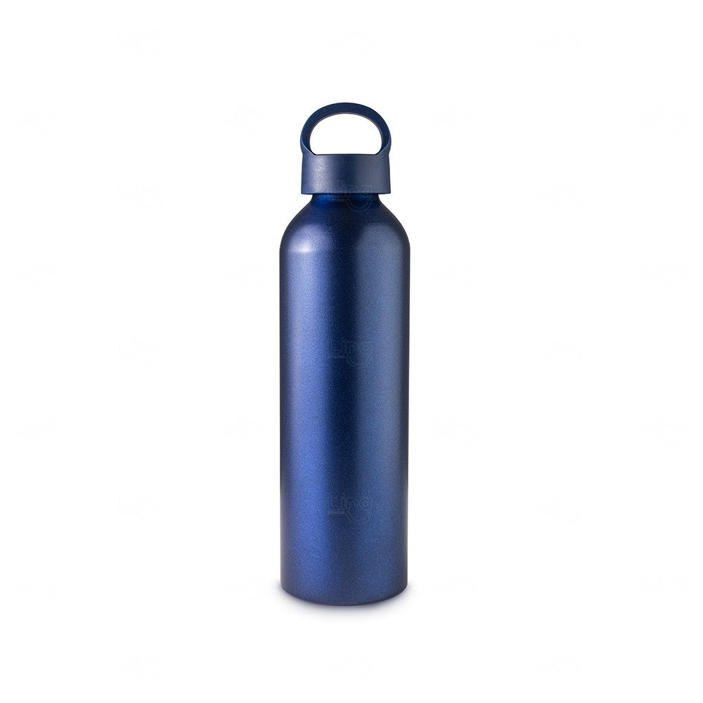 Garrafa de Alumínio 630ml Personalizada Azul Escuro