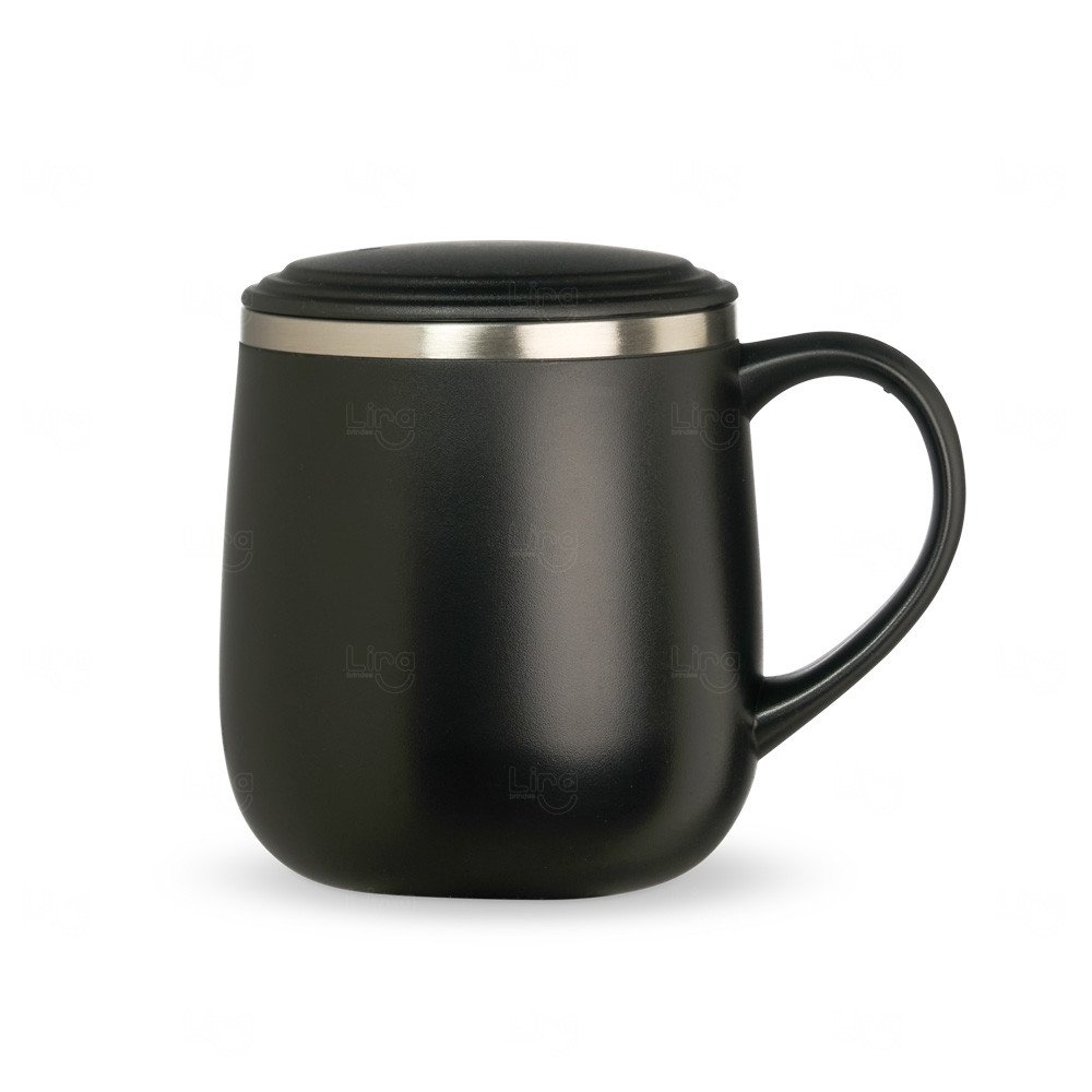 Caneca Isotérmica Inox 370ml Personalizada 