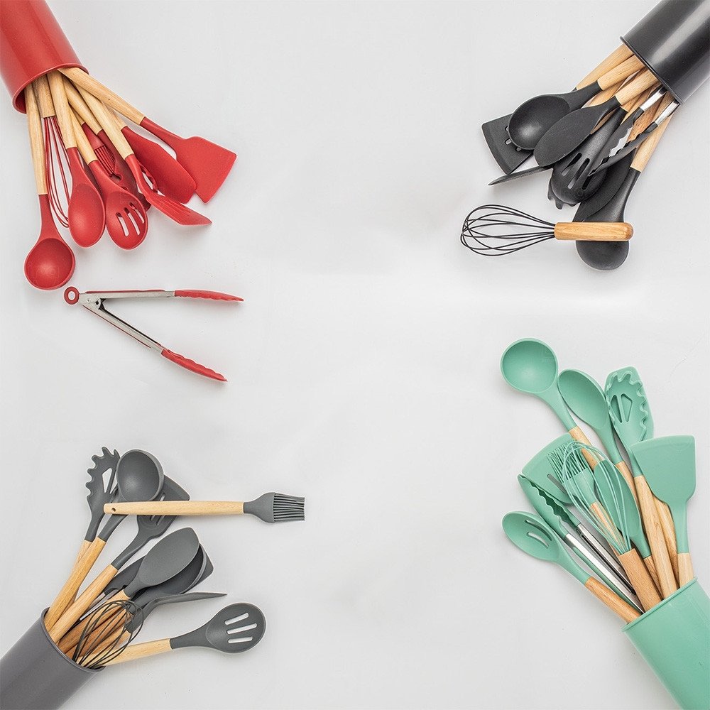 Kit com 12 Utensílios de Cozinha Personalizado 