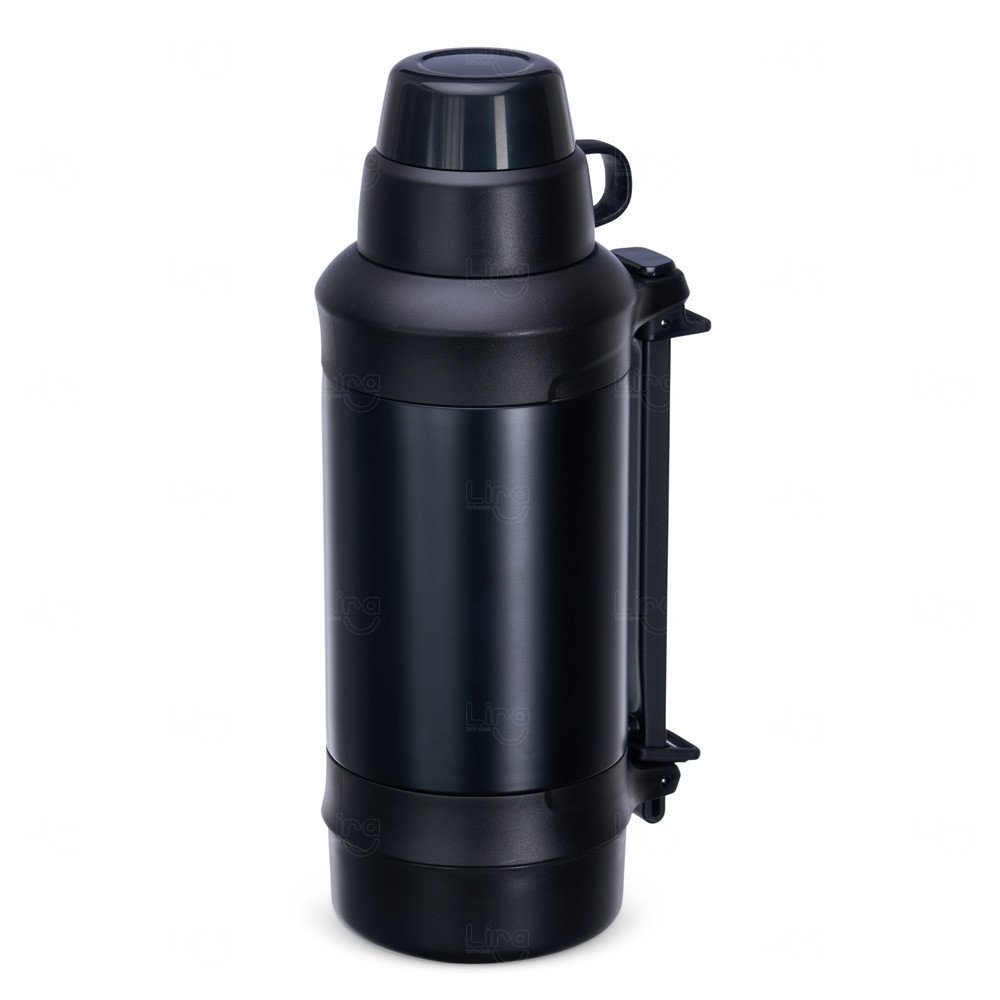 Garrafa Térmica Inox 1,25L para Café Personalizada Preto