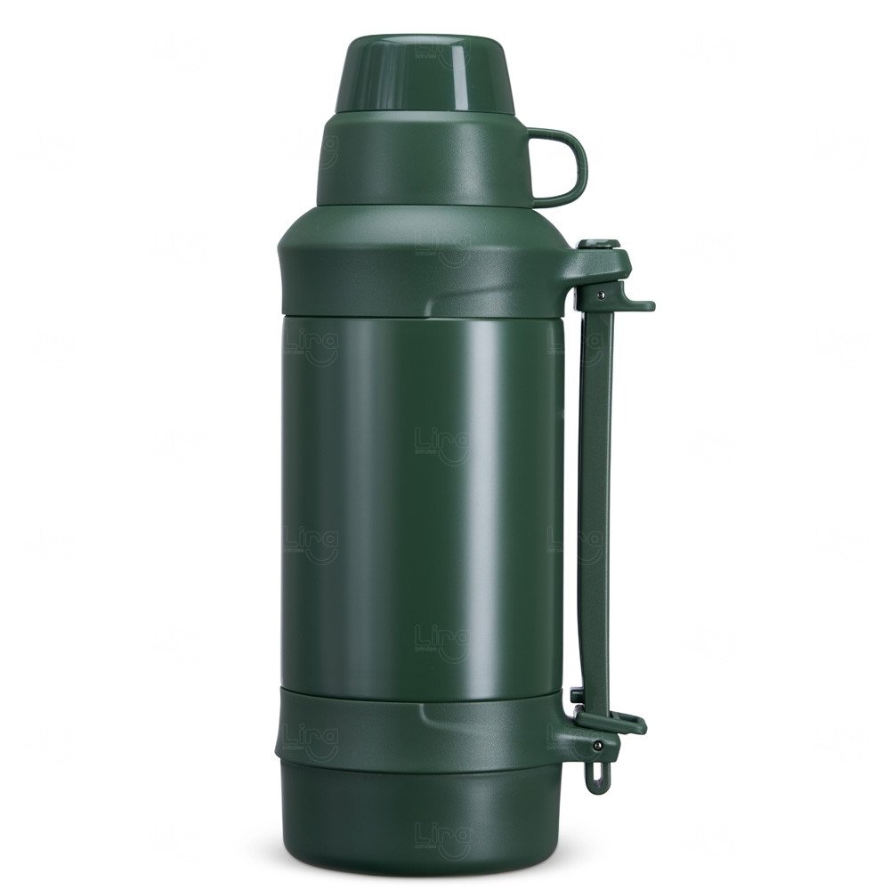 Garrafa Térmica Inox 1,25L para Café Personalizada Verde