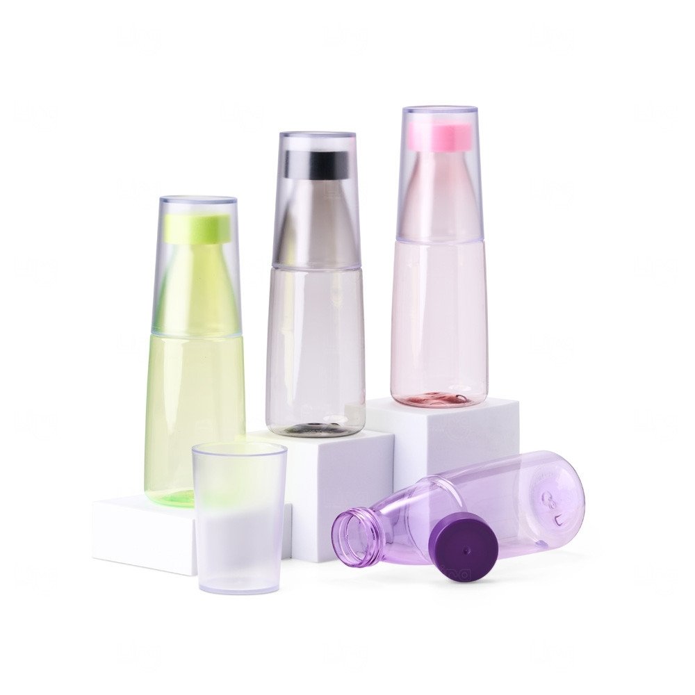 Garrafa 2 em 1 com Copo Integrado 550ml Personalizada 