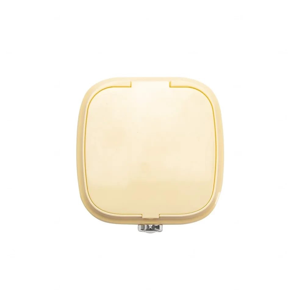 Porta-Joias com Espelho Personalizado - 6x10x10cm Amarelo