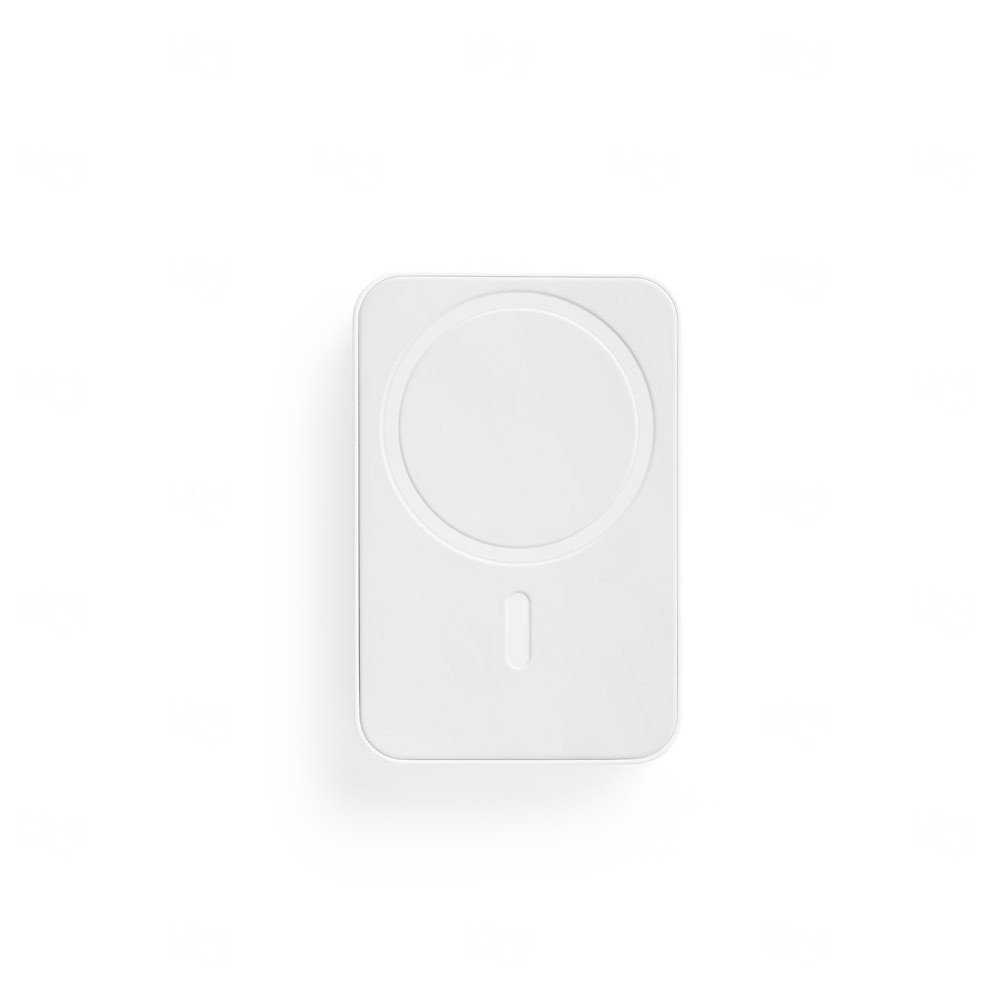 Bateria portátil em ABS 100% reciclado Personalizada - 10.000 mAh Branco