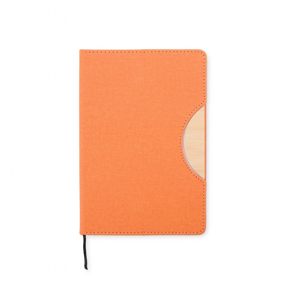Moleskine com Suporte de Celular Personalizado - 21 x 14,3 cm Laranja