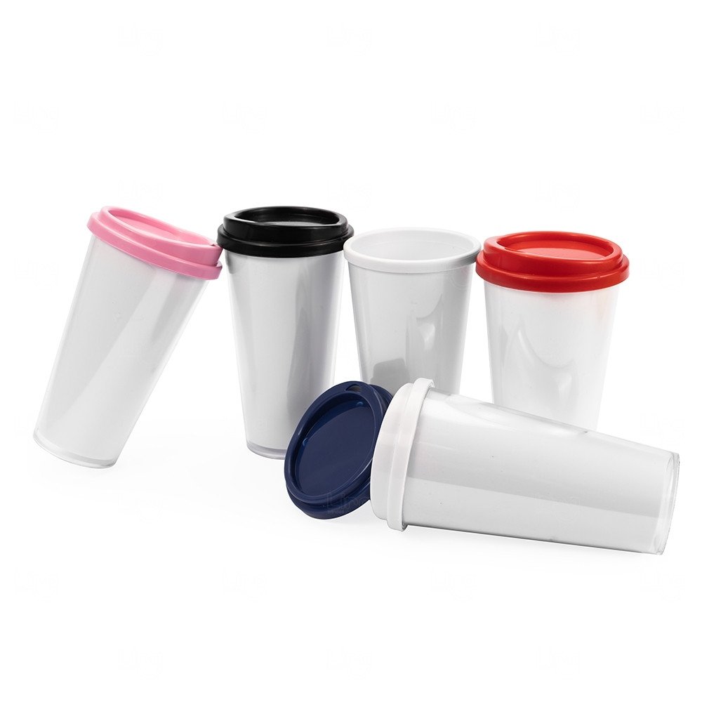 Copo Plástico Duplo Personalizado - 400ml 